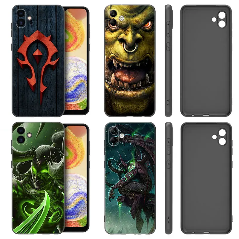 World Of W-Warcraft Black Phone Case For Samsung Galaxy A01 A03 Core A04 E A02 A05 A10 A20 A21 A30 A50 S A6 A8 Plus A7 2018