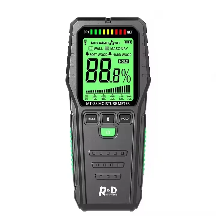 

HEDAO LCD display with green backlight Wood Moisture Tester Hold-function Humidity Tester