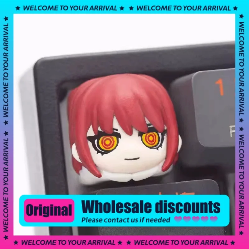 Chainsaw Man Magima Key Cap Personalized Features Customized Resin Key Cap Transparent Anime Mechanical Keyboard Key Cap