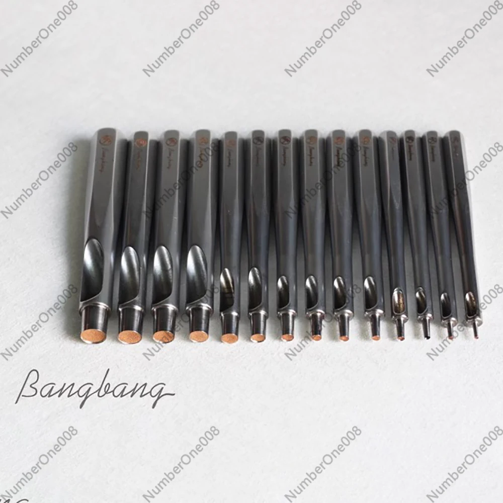 Bangbang-Round Hole Straight Punch, Leather Strap, Watch Belt Punching Tool, Impact Resistant, Alloy Steel Material, 2.0-12MM
