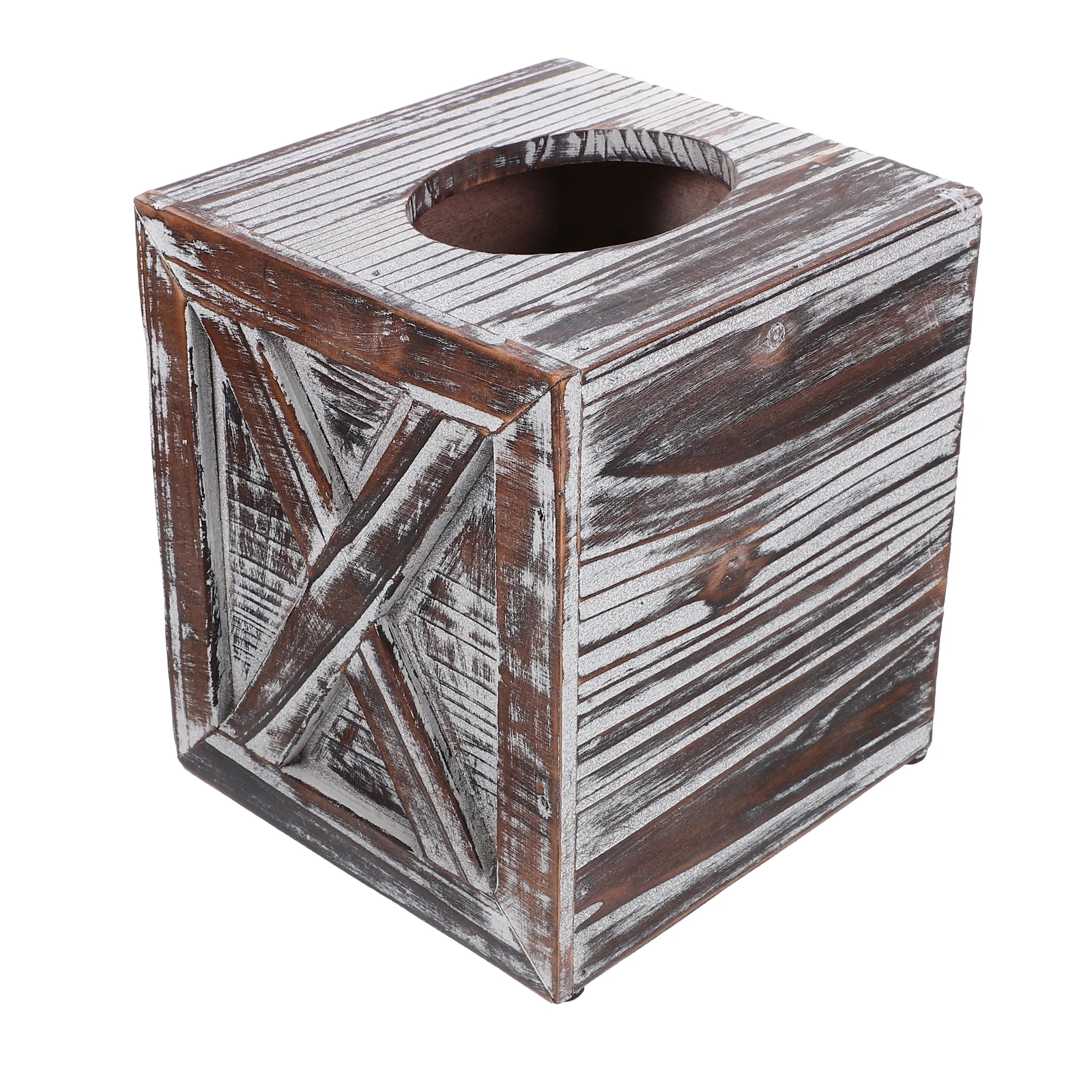

1pcs Wood Tissue Box Holder Standard Size Desktop Organizer Home Office Bedroom Simple Reusable Tissue Storage Cover Case