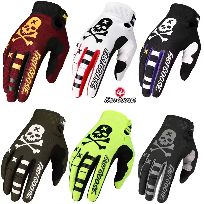 

FASTGOOSE Motocross MX Gloves Motorcycle Full Finger Bike BMX MTB ATV Off Road Mountain Cycling Luvas S-XXL E