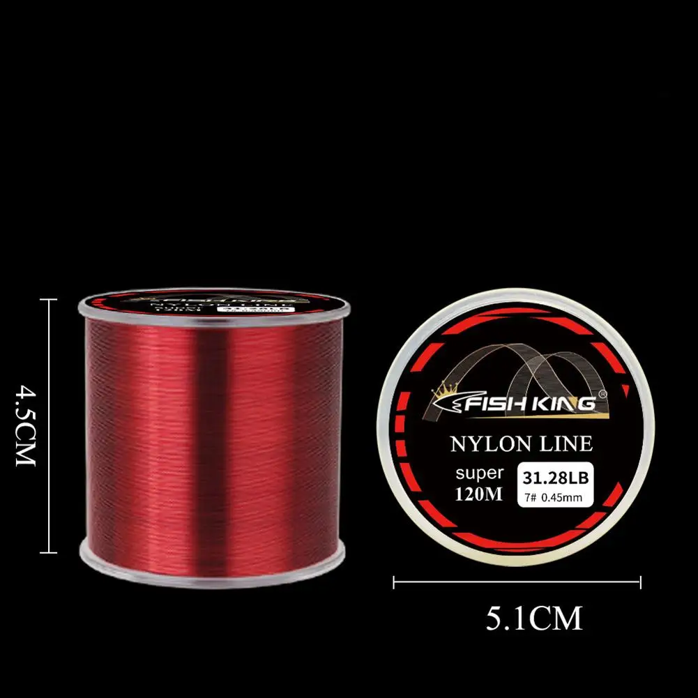 

YOUZI Nylon 1 Roll 120 M Fishing Line Super Strong Pull Wear Resistant Sea Fishing Line