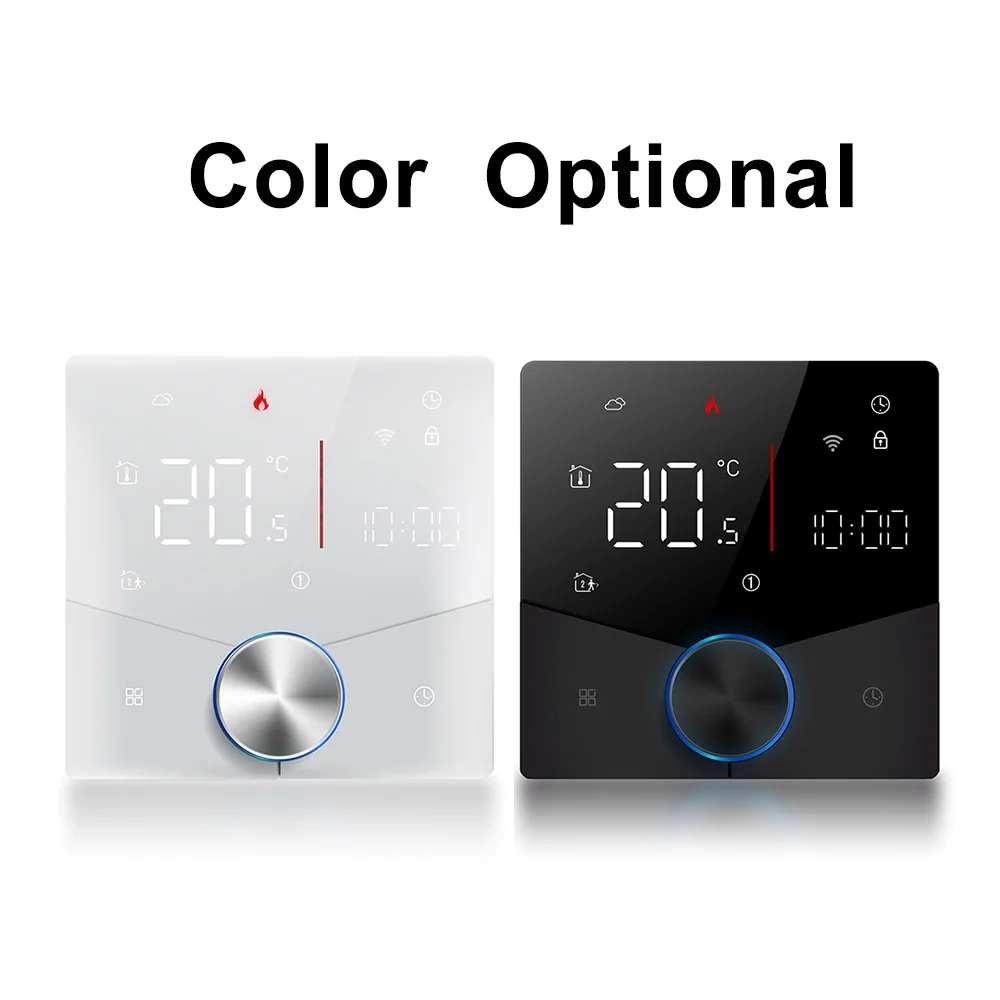 Inteligentny termostat Tuya WiFi Sterowanie głosem Cyfrowy tygodniowy programowalny regulator temperatury Cyfrowy inteligentny termostat pokrętłowy