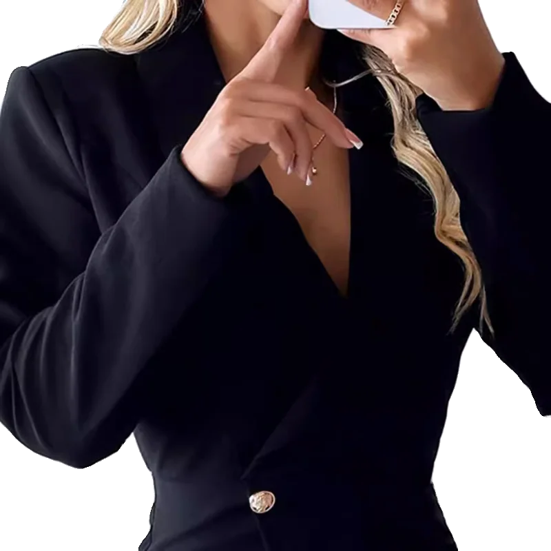 طقم شورت نسائي كاجوال بأكمام طويلة للتنقلات اليومية، طقم أزياء قصيرة لعمر 8-25 عامًا لموسم الربيع