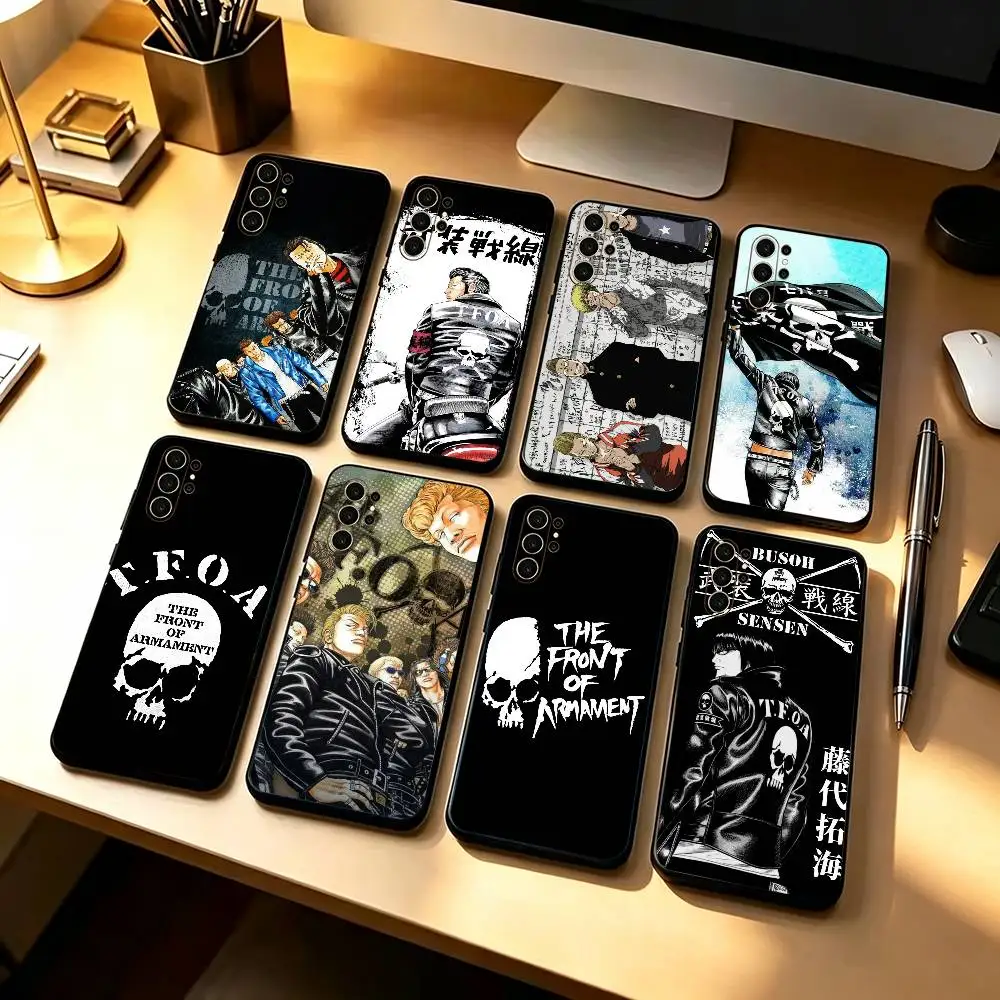 Japanese delinquent boys manga Crows  Stand Silicone Phone Case For Samsung S26,25,24,21,22,21,20,Ultra,Plus,Fe, Lite