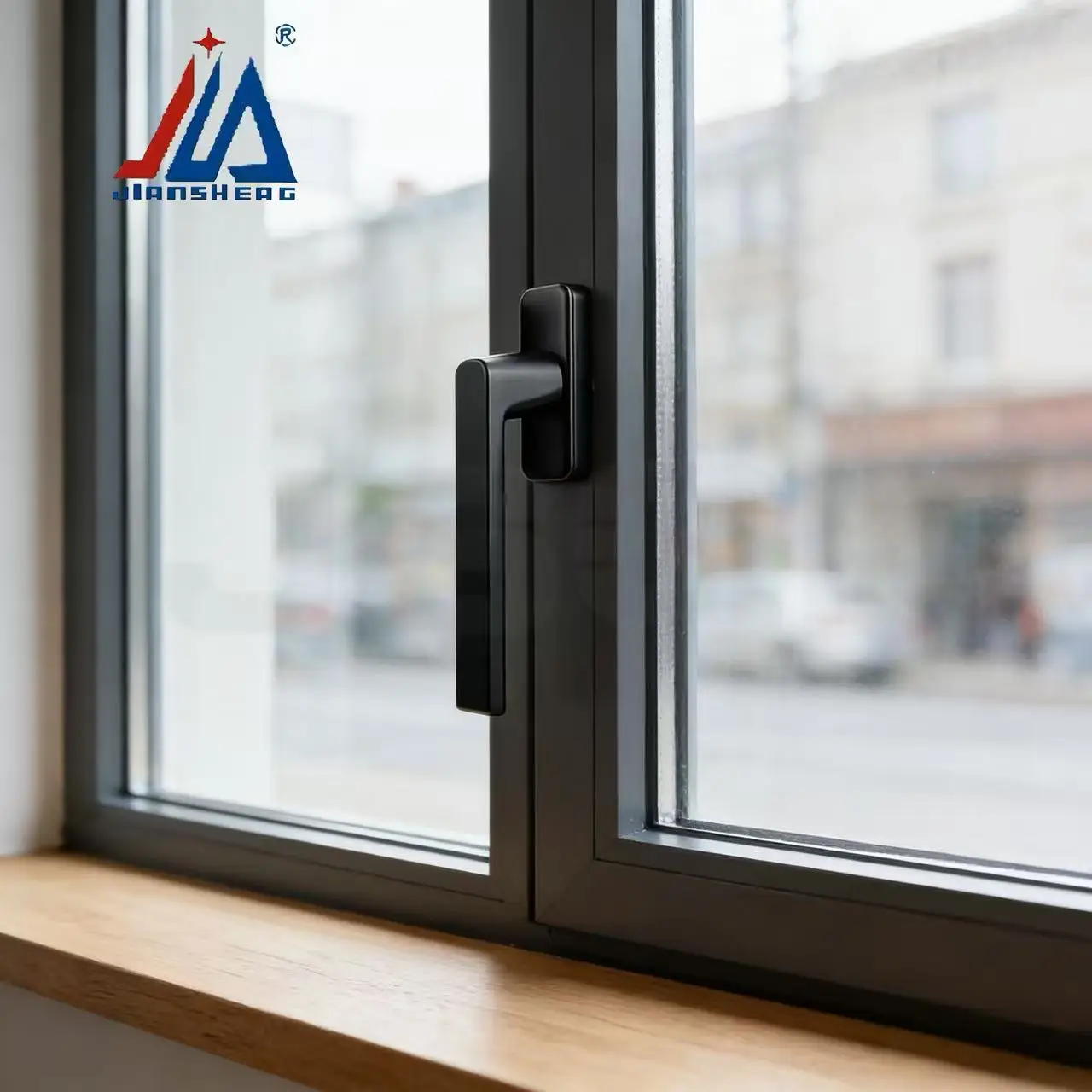 

Aluminum Alloy Window Handle Matte Black - European Standard Heavy Duty Lever Handle for Aluminum Windows, Modern Minimalist