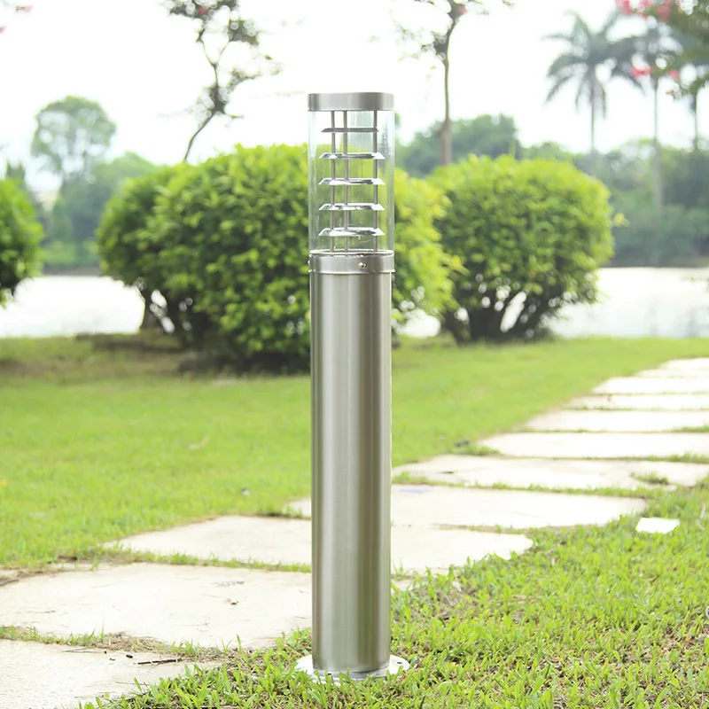 Outdoor Waterproof Lawn Lamp Villa Courtyard Road Lighting Stainless Street Post Decorative Bollard Scenic Area Garden Light