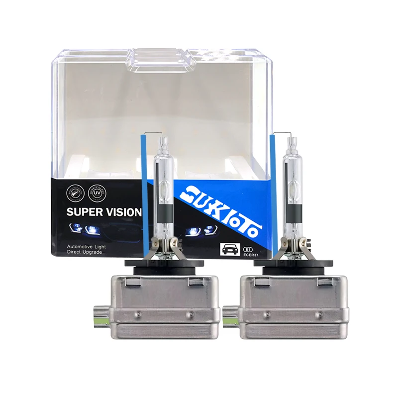 

2PCS SUKIOTO D1S 6000K 35W Xenon HID Replacement Bulb D1R 4300K 8000K D3S Xenon HID Lamp Metal Stent Base D3R Car Headlight Lamp