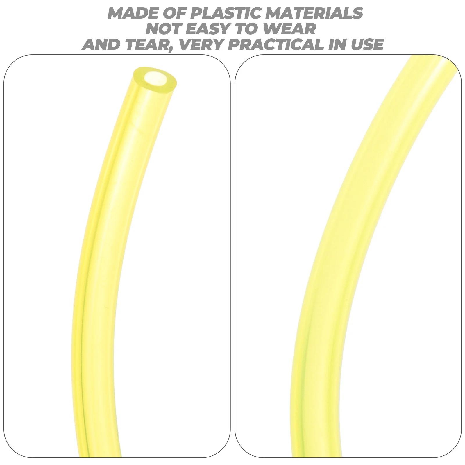 

4Pcs Fuel Line Hose Tubes Plastic High Temperature Resistant Durable Fuel for Chainsaw Blower Small Engine Tools