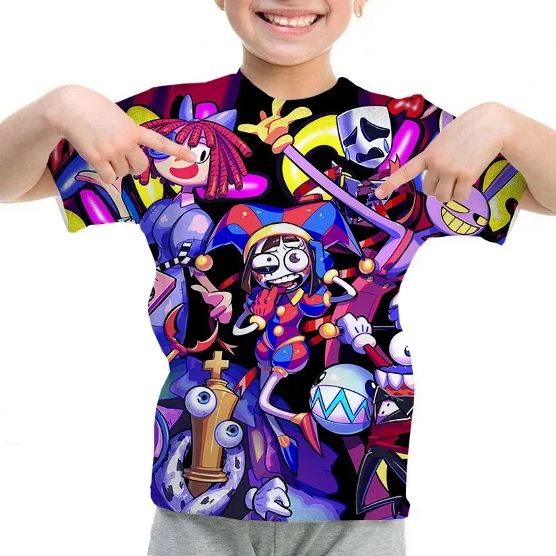 

The Amazing Digital Circus 3D Printed T-shirt Classic Kids Short sleeved Top Clothing Boys and Girls Fashion Short sleeved