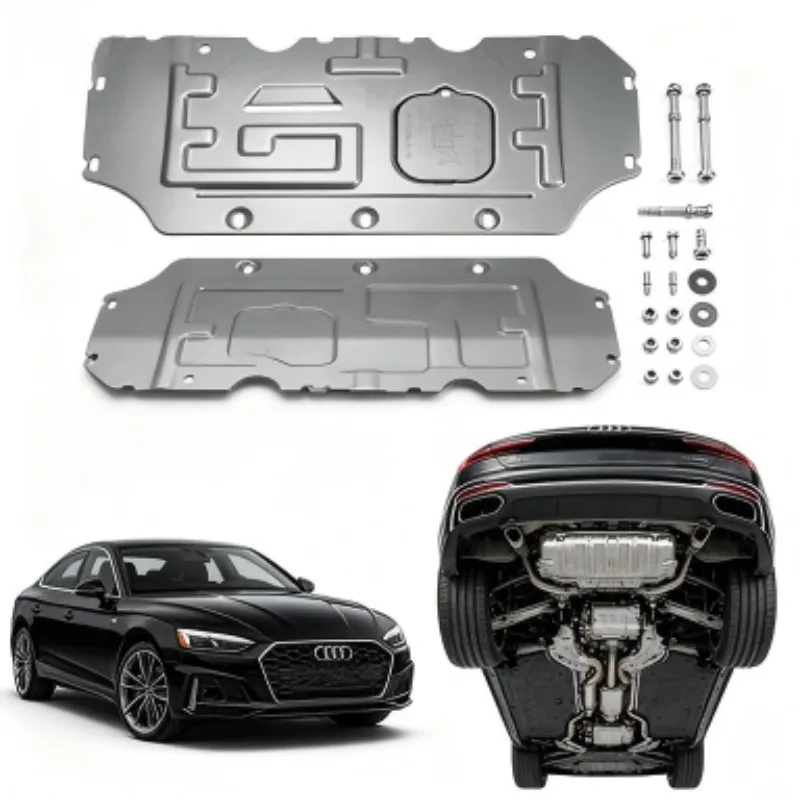 Engine Splash Shield Durable Underbody Skid Plate and Chassis Protection for Audi A5 2017-2024