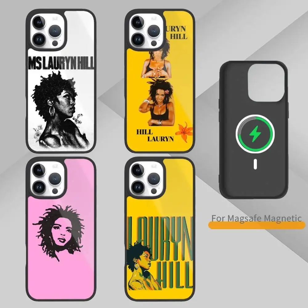 

Singer L-Lauryn H-Hill Phone Case For iPhone17,16,15,14,13,12,11 Plus,Pro Max Magnetic For Magsafe Wireless Charging