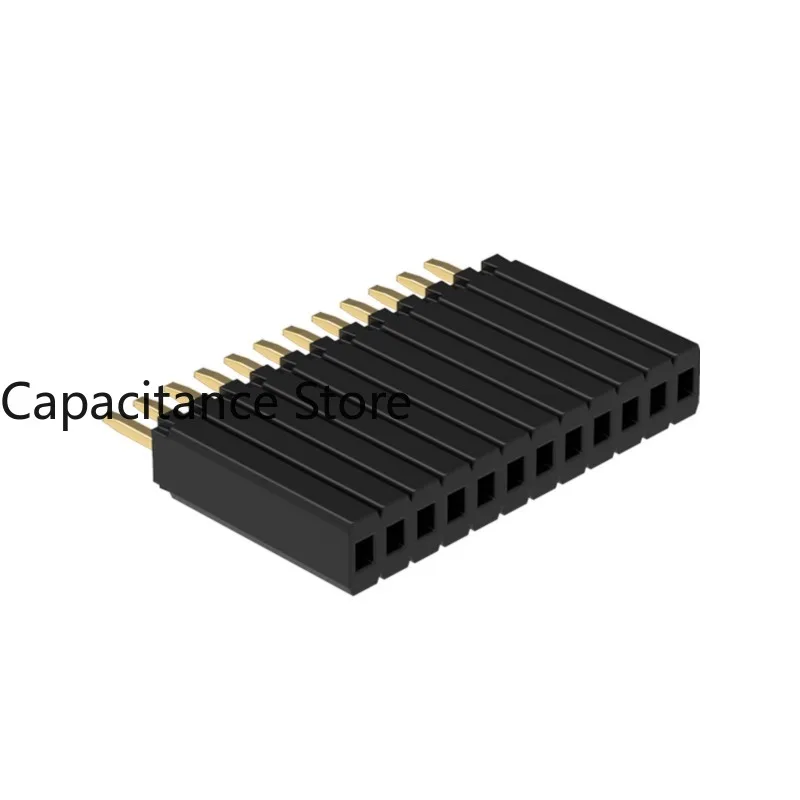 

10PCS 1.27*2.54mm female connector plastic H8.5 single row/double row 180-degree terminal plug-in.