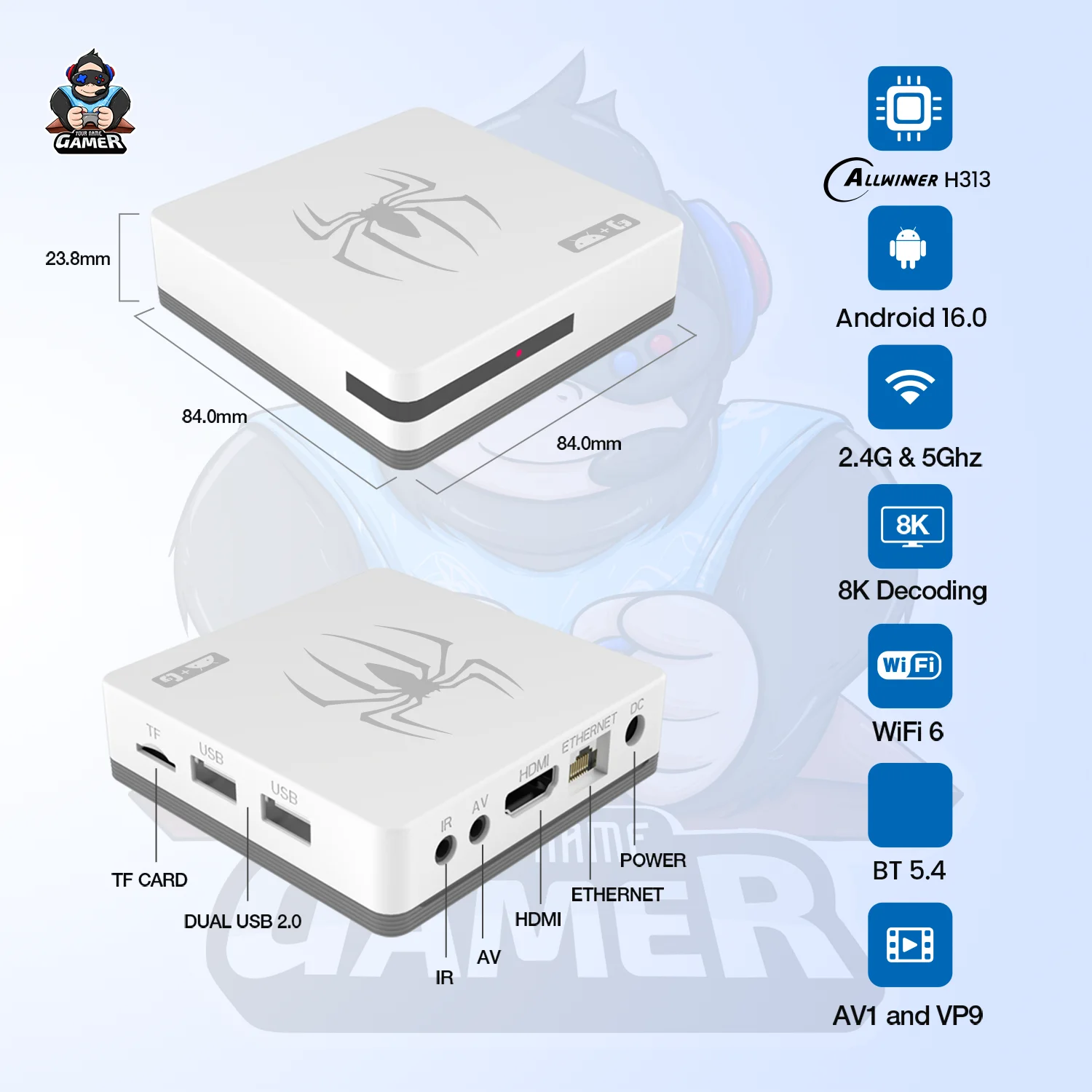 G7 Video Game Console M8  Wireless Joystick 64GB TF Card Dual System Model 35000+ Retro Games  X2 Plus Video Game Box