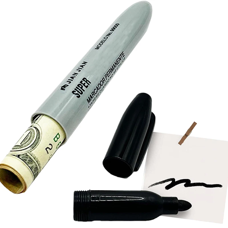 Creative Fake Marker Pen Empty Tube Pen Hidden Compartment Sight Diversion Safe Hidden Cash Necklace Money Small Valuables