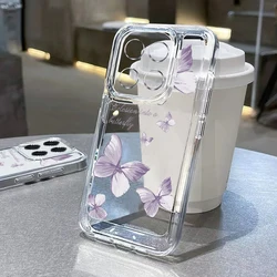 Embroidery Butterfly Case For Xiaomi Redmi Note 13 12 11 10 Pro 11S 14 Mi 11 Lite 5G NE 14T 13T 11T Poco X5 X6 F6 Pro Cover