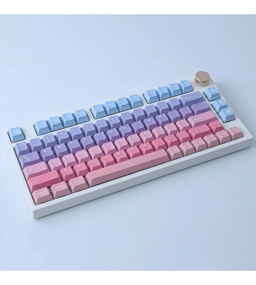 Caiyun Keycap 129-key PBT Keycap Cherry Original Factory Height Five-sided Sublimation Process