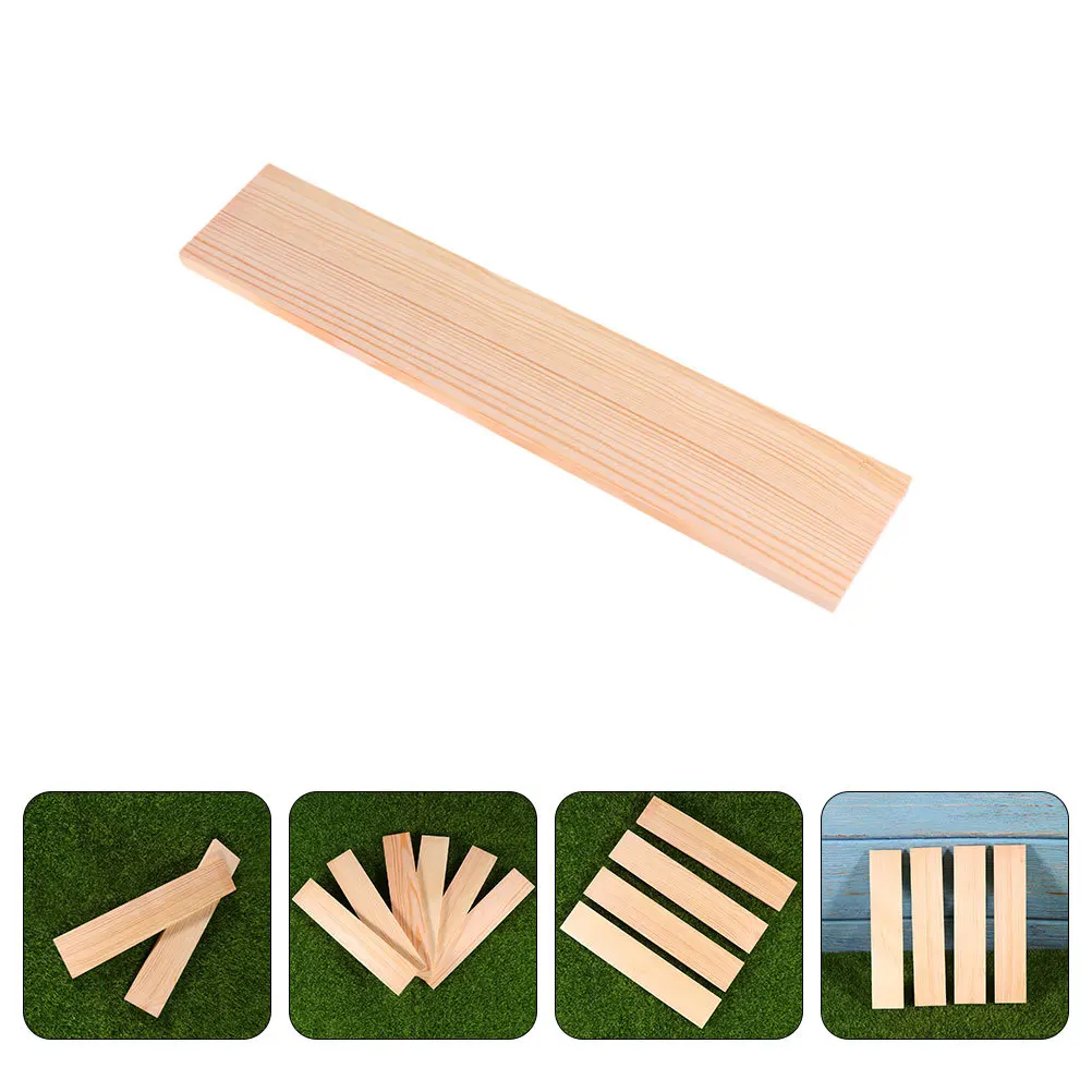 

10Pcs Rectangle Pine Wood Board Natural Unfinished Smooth Surface DIY Craft Photo Props Background Board Wood Planks for Shelves