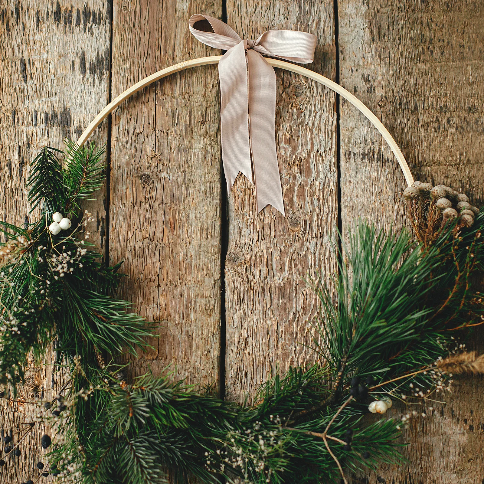 

8pcs Bamboo Wreath Rings 8Inch Diy Craft Hoops For Dream Catcher Macrame Wall Hanging Decor Floral Hoop Base Circle Frame Supply