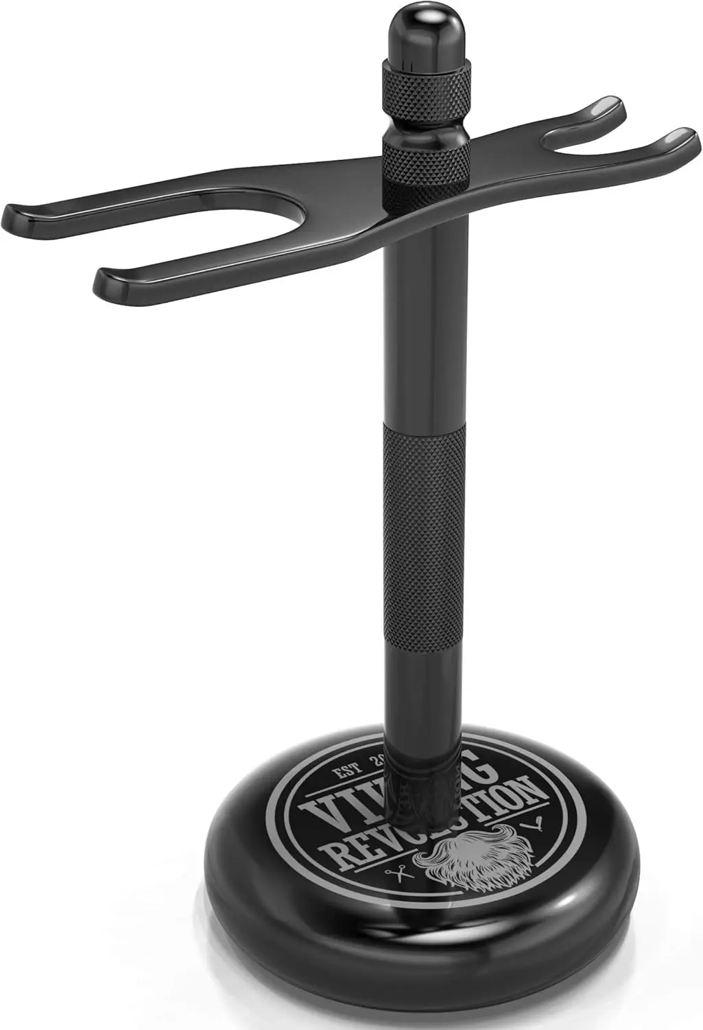 

Safety Razor Stand with Weighted Base for Men - Keep Razor and Brush Dry - Non-Slip Rubber Bottom