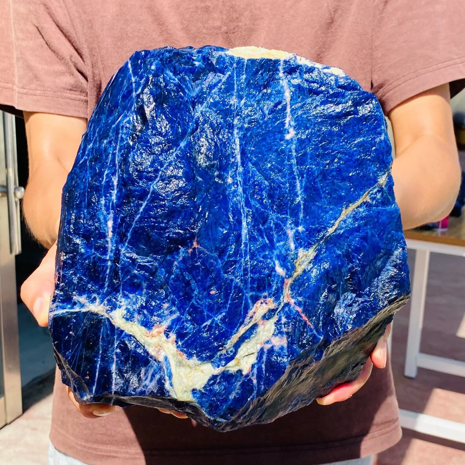 Large Blue Sodalite Rock Crystal Gemstone Healing Rough Mineral Specimen Healing