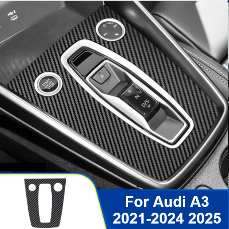 

For Audi A3 2021-2024 2025 Car Central Control Film Anti Dirt Carbon Fiber Interior Anti Scratch Protection Sticker Accessories