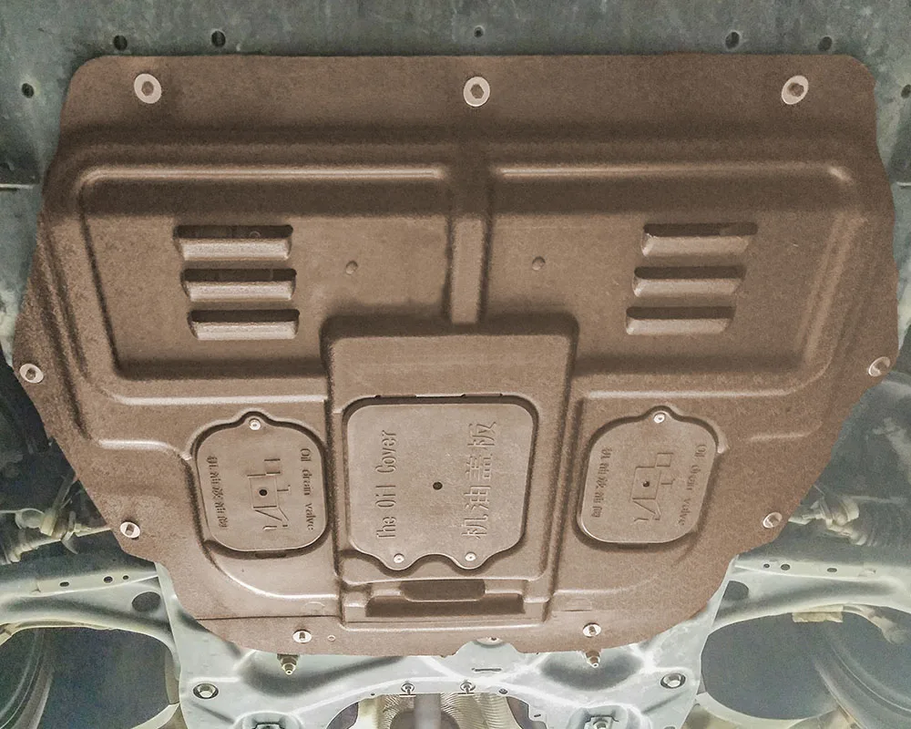 Voor PEUGEOT 308 2016-2019 1.2 T 1.6L Auto Accessoires Zwart Onder Motor Guard Spatbord Board Splash Shield modder Spatbord Plaat Panel