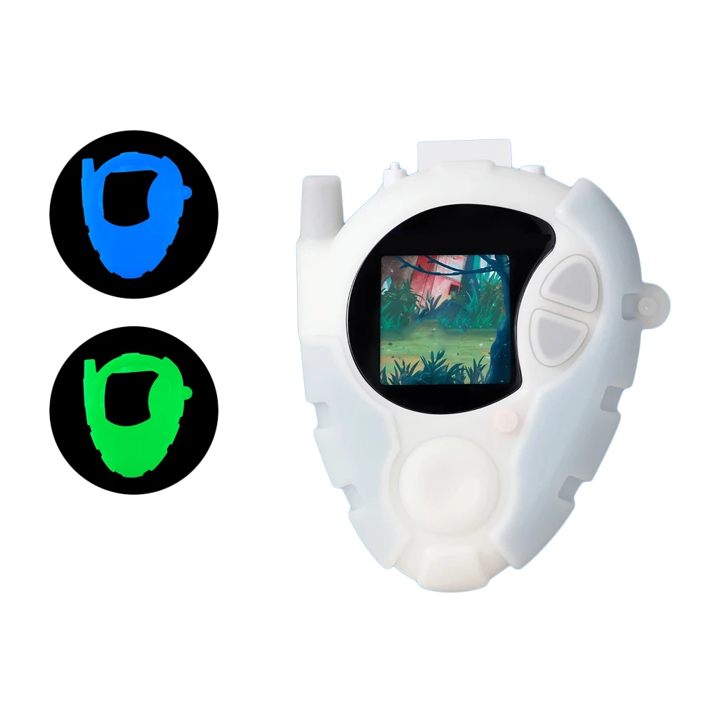 

For DIGIMON DETECT & DISCOVER D-3 -25th COLOR EVOLUTION Silicone Case Glow in Dark Night Glow Green Blue Protective Cover