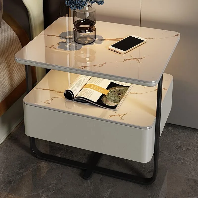 Bedside table Bedroom Minimal wireless charging Modern minimalist combination lock Bedside table