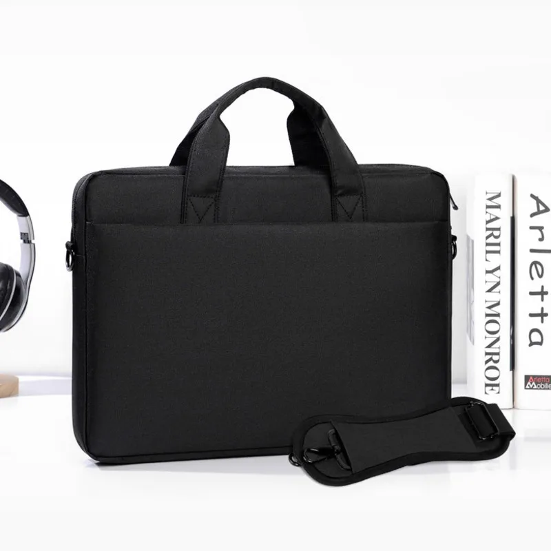 Nowa torba biznesowa na laptopa, aktówka skórzana dla kuriersów, torba na ramię dla kobiet do pracy, torebka na laptopa do ręki, etui na notebooka na 15 cali.