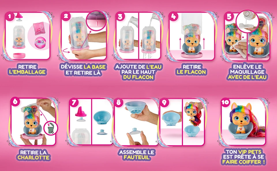 Ich liebe Vip Pets Surprise Hair Reveal Reborn Doll Surprise Tress Langes Haar-Styling für Puppen mit Haaren für Frisuren Spielzeugpuppe – Detail 4