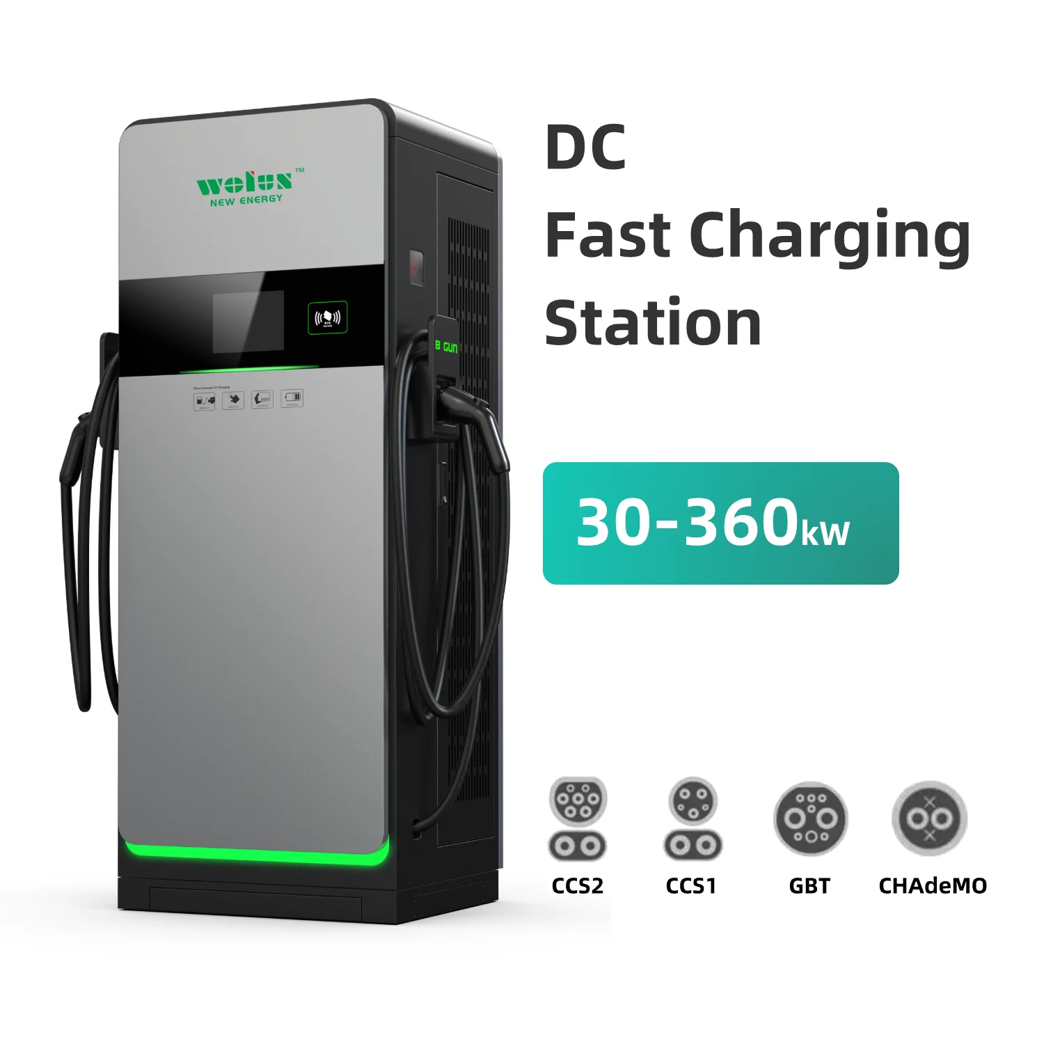 DC Fast 60KW Portable EV Charger Fox EV Car Charger with Lifepo4 60KW DC Fast Charger PCB Board Floor-Mounted Charging Stationcu