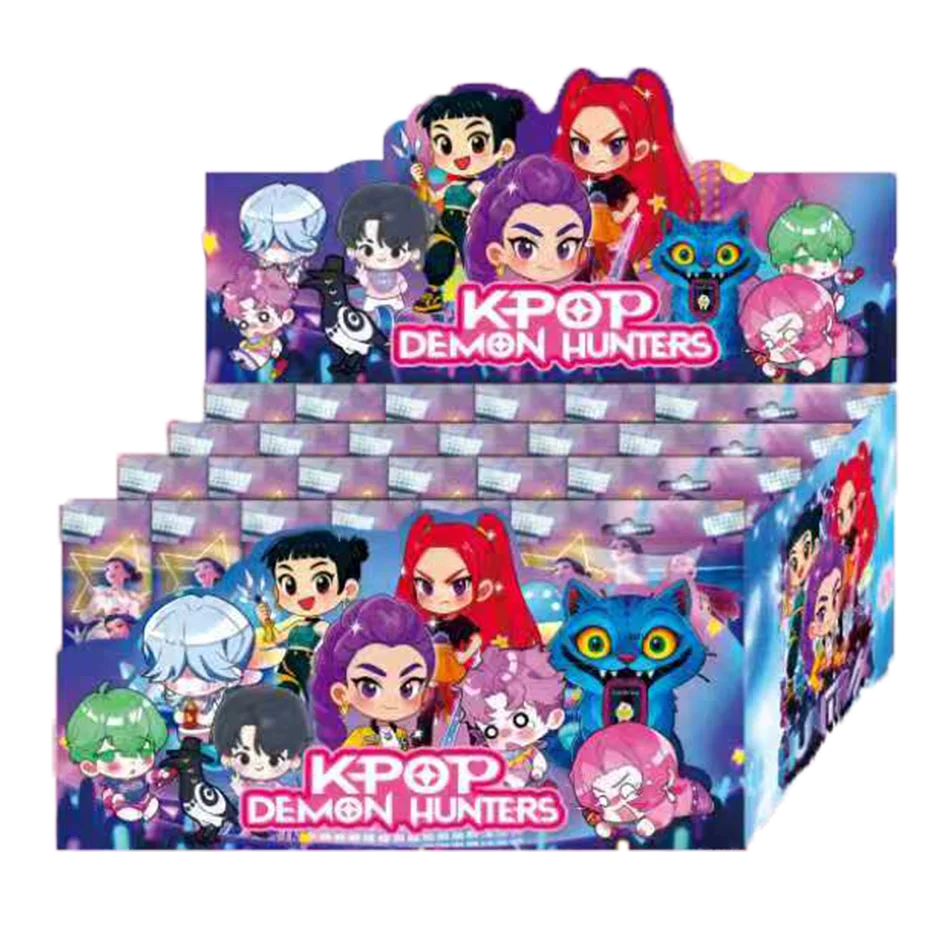 Caja ciega aleatoria de 24 Uds., Anime KPop Demon Hunters Girl Group RUMI MIRA ZOEY, figura de acción, modelos de Pvc, adornos de juguete, regalos