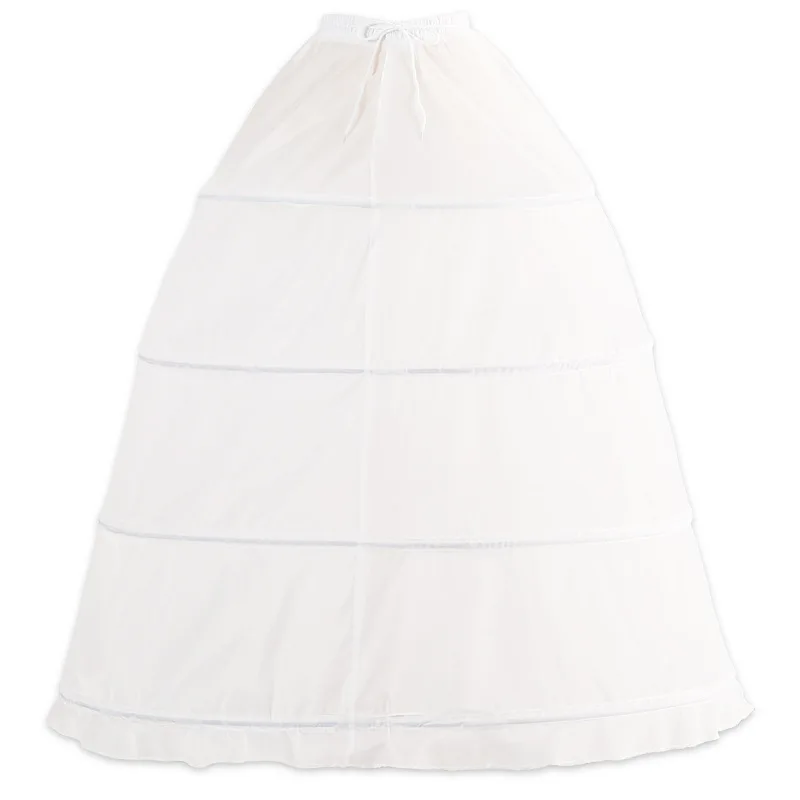 Crinoline Hoa Cưới Rỗng Ra Trang Phục Đen Trình Diễn Trang Phục Trượt Đầm Cô Dâu Trung Dài Pettiskirt Hỗ Trợ Thanh