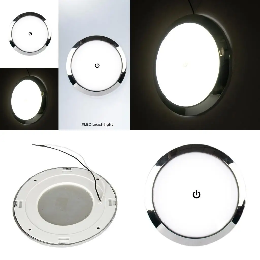 

02de Leisure Светодиод RV Внутренние светодиодные потолочные лодки Трейлер Трейлер Dome Lamp 12/24 В