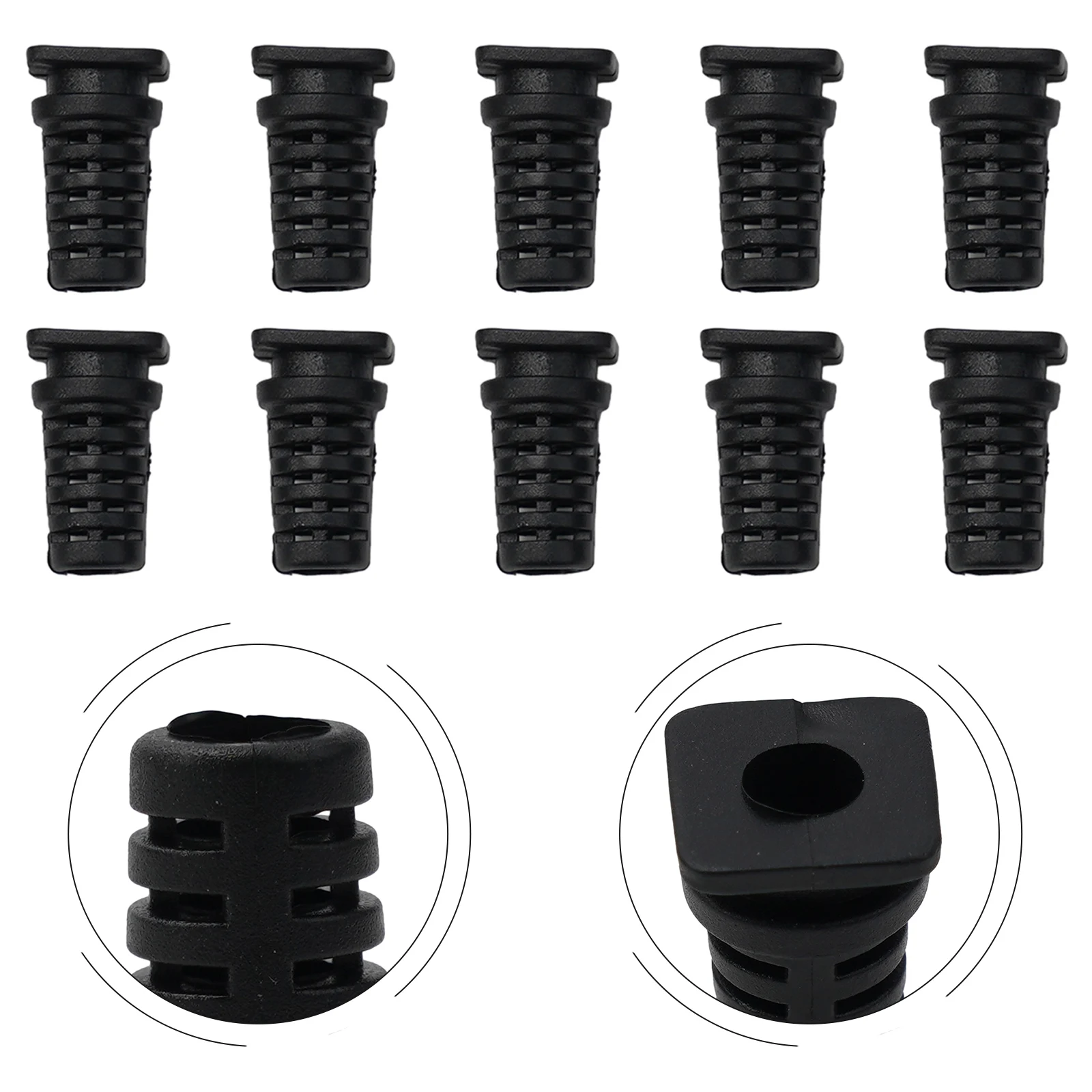 10pcs 3.5/4/5mm Cable Gland Connector Rubber Strain Relief Cord Power Tool Cable Sleeves Torsion-proof Glands