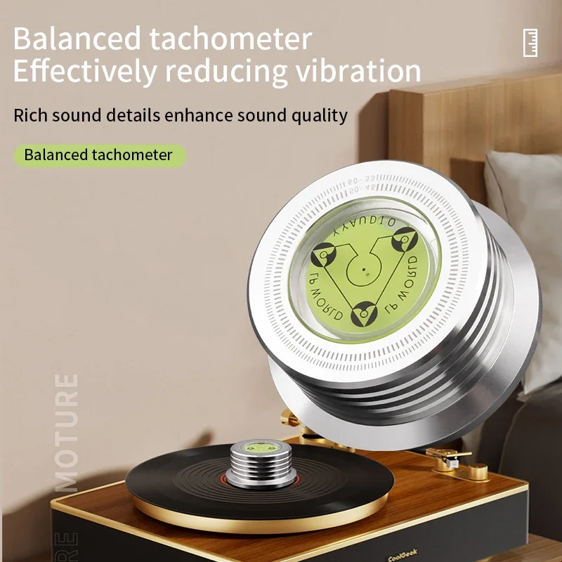 YYAUDIO 50Hz Alloy LP Vinyl Record Player Disc Turntable Stabilizer Level Aluminum Weight Clamp High Quality Music Player