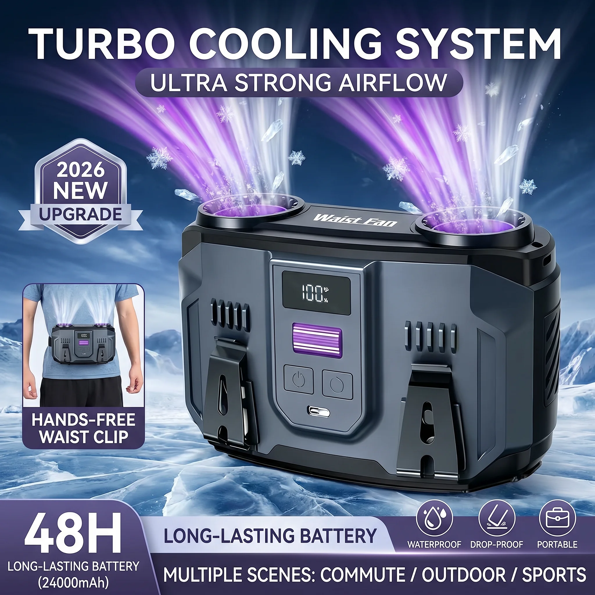 2026-new-upgrade-24000mah-portable-waist-fan-rechargeable-personal-cooling-belt-clip-fan-100-speed-20000rpm-dual-motors