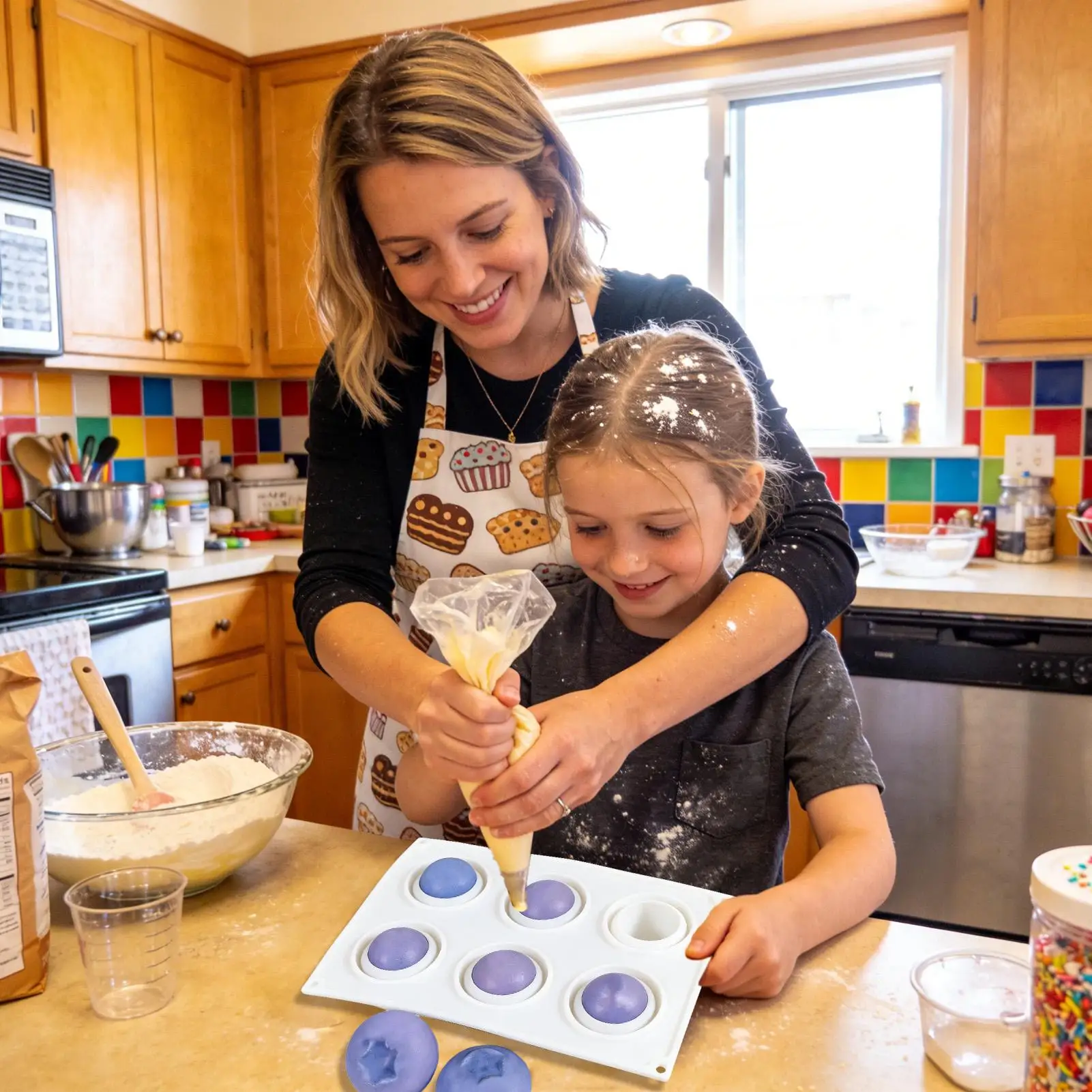 

Silicone Molds For Baking Flexible Food-Grade Heat Resistant Blueberry Shaped Silicone Baking Pan For Cake Pudding Ice Cream