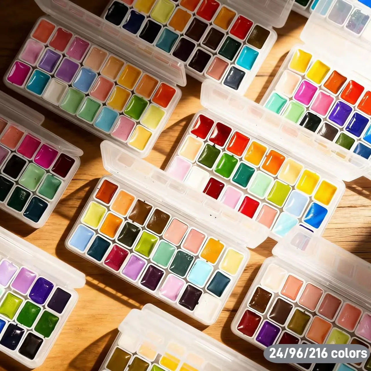 Artist watercolor paint 24/96/216 colors art set professional drawing pigment art supplies Nail art
