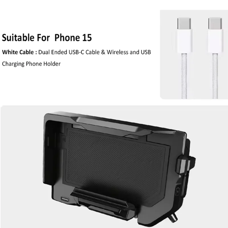 A58X-دراجة نارية شحن لاسلكي قوس مع كابل USB-C الهاتف المحمول الملاحة قوس لسيارات BMW R1300GS R1200GS R1250GS ADV