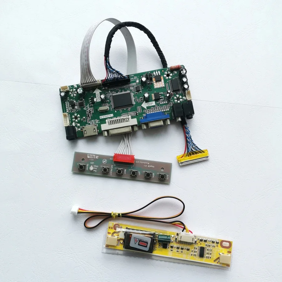 Para LM200WD1 LTM200KT03 M200O1 pantalla LCD MNT68676 placa controladora HDMI + VGA + DVI LVDS 30Pin 2CCFL 1600*900 Panel de pantalla DIY Kit