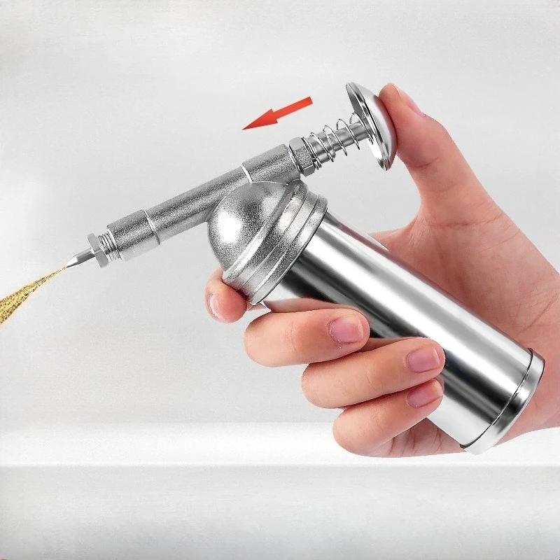 

80cc Capacity 1000PSI Output Pressure Oiler Mini Bicycle Grease Gun Machine Handheld High Pressure Oiler Hand Tools Repair Tools