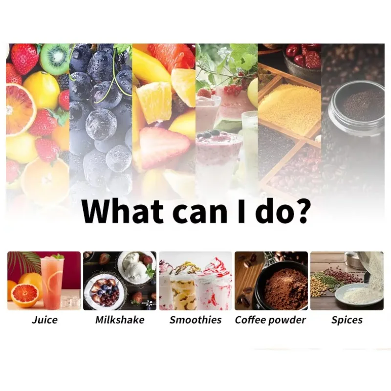 

Многофункциональный коммерческий блендер TULX 2-в-1 для приготовления смузи и соков, электрическая соковыжималка-блендер (Licuadoras)