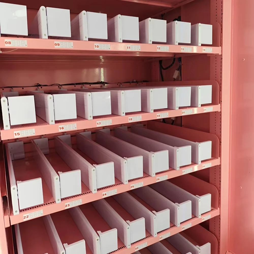 Quiosco de accesorios de fiesta innovador personalizado de China, máquina expendedora de belleza de autoservicio para exteriores, SDK, fabricación profesional