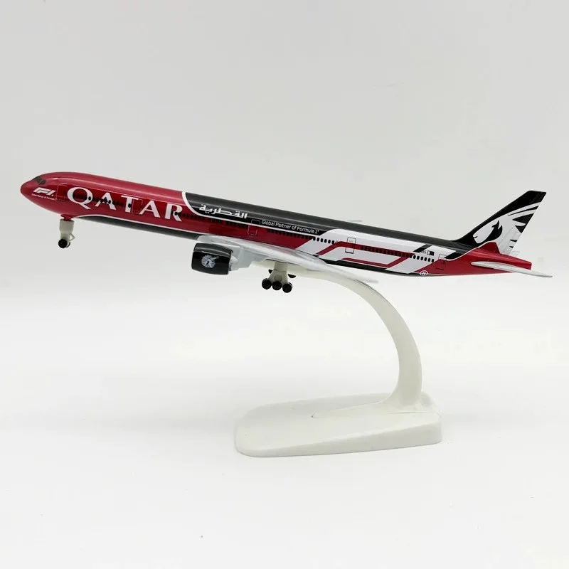 NEW 20CM Alloy Aircraft Model B777 Q atar Plane Model Souvenir Edition Collectible b777 Model Airplanes Miniatures