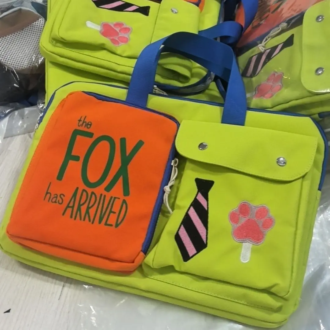 Ins Creative Unique Cartoon Color Block Laptop Bag Tablet MacBook Air Pro 13 14 Inch Case Portable Shockproof Casual Briefcase