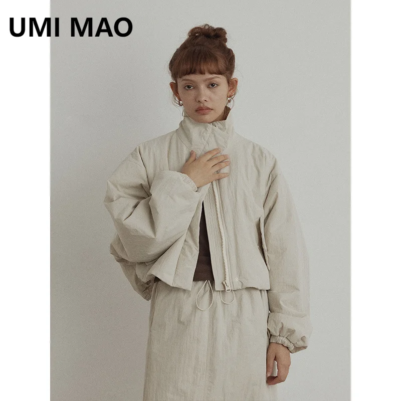 

UMI MAO Cotton Jacket Winter New Product Casual Collar Texture Outdoor Versatile Clean Version Warm Short Jacket Femme