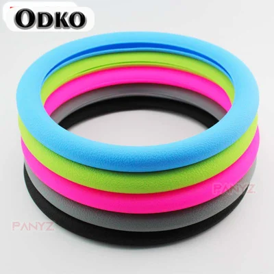 Universele Stuurhoes Auto Stuurwiel Handgreep Cover Anti-Slip Slijtvast All-Season Siliconen Stuurwiel